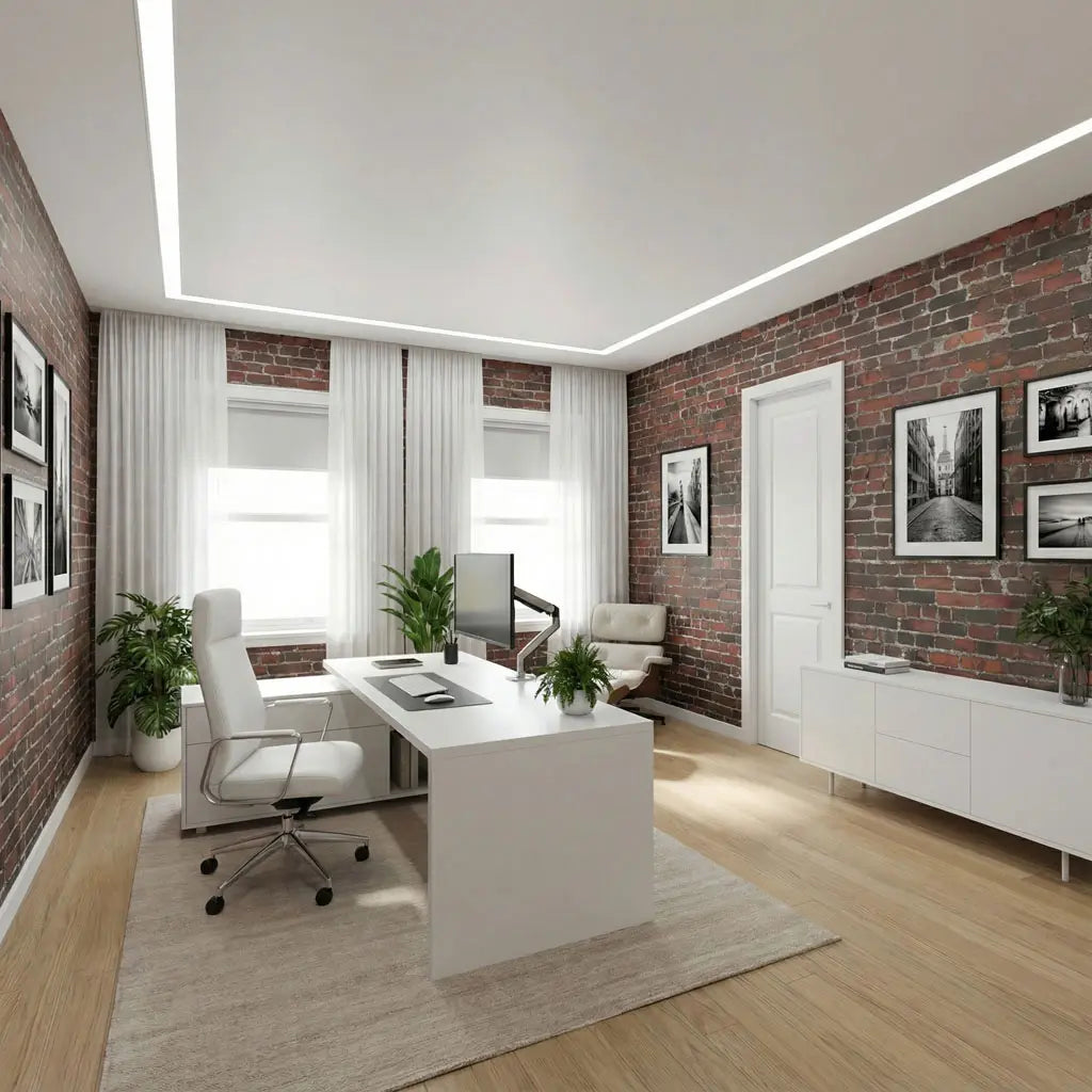 Détail du papier peint HD-BR03 Chicago montrant des briques rouges et brunes foncées avec une patine industrielle.