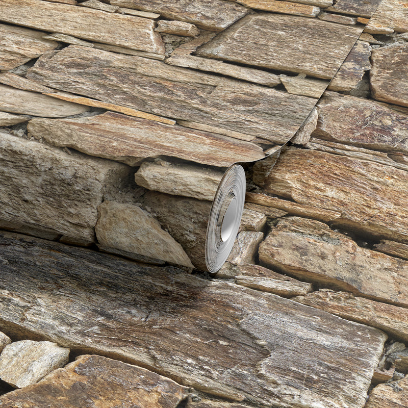 Roll Rustique Papier Peint Pierre Sèche Alpujarra | Style Andalou Rustique | Hugo Diego